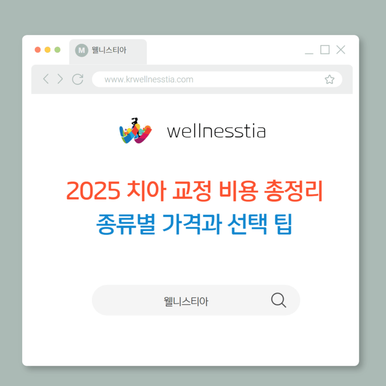 2025 치아교정 비용